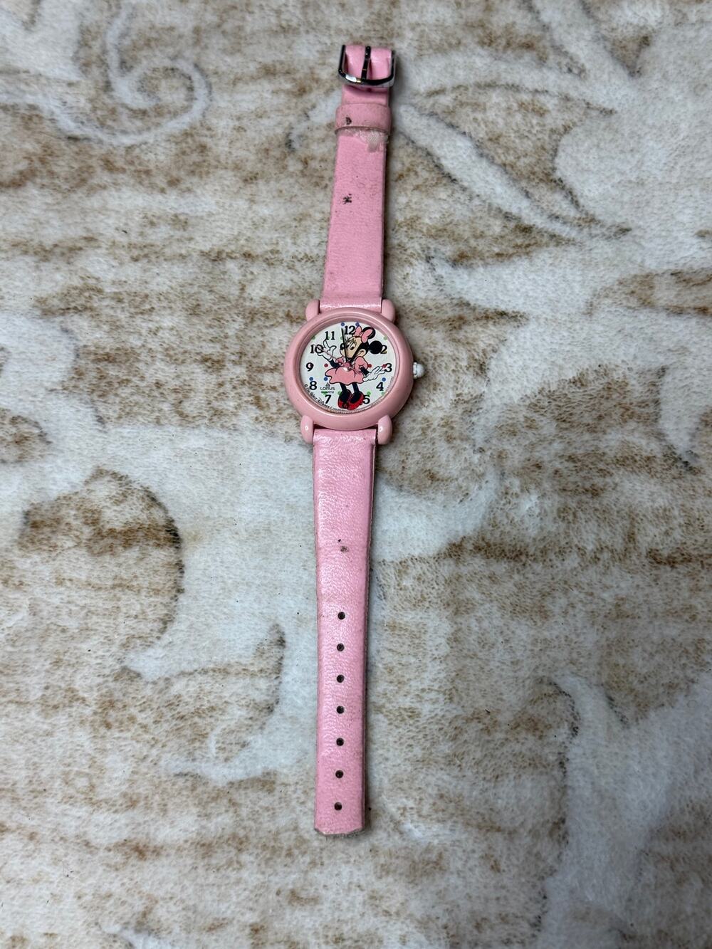 Vintage 80s Minnie Mouse Watch Lorus Quartz